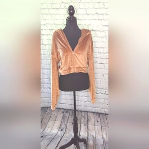 Skims Velvet Crop Hoodie